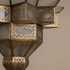 Handmade Moroccan Brass Pendant Lamp - Milky Glass Boho Light (pl-2018)