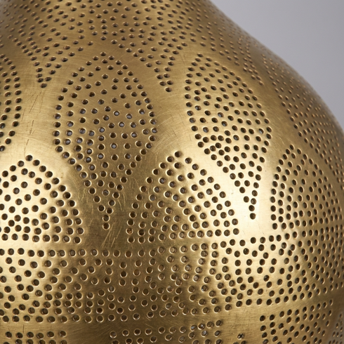 Moroccan Chandelier – Brass Filigree Openwork