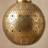 Moroccan Pendant Light – Filigree Openwork Brass Lamp Bedroom
