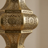 Handmade Moroccan Lamp - Gold Brass Pendant - Living Room Statement Lamp