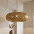 Moroccan Chandelier – Globe Brass Shadow-Casting Lamp