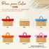 Pom Pom Wicker Beach Bag | Moroccan Bachelorette Tote