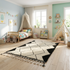 Boujaad Rug – Black & Ivory Abstract Wool Rug