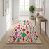 Handmade Azilal Rug - Vibrant Shaggy Wool - Colorful Geometric Boho Area Rug