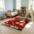 Authentic Boujaad Moroccan Rug – Plush Natural Wool Rug with Colorful Abstract Tribal Berber Design