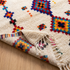 Handmade Azilal Rug - High Pile Natural Wool - Vibrant Boho Living Room Decor