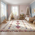 Moroccan Berber Rug – Multicolor Geometric Wool Area Rug