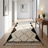 Boujaad Rug – Black & Ivory Abstract Wool Rug