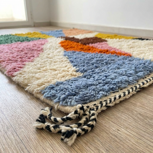 Handmade Azilal Wool Rug - Custom Moroccan Area Rugs