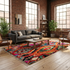 Handmade Colorful Beni Ourain Rug - High Pile Natural Wool
