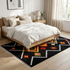 Authentic Handmade Moroccan Rug – Flatweave Wool Rug with Geometric Tribal Design for Boho Living Room Decor