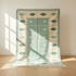 Handmade Moroccan Kilim Rug – Geometric Flatweave Wool Rug for Boho Interiors