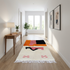 Authentic Moroccan Rug – High Pile Plush Wool Area Rug with Modern Abstract Pattern for Boho Living Room Decor