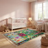 Handmade Azilal Moroccan Rug – Vibrant High Pile Wool Rug with Abstract Tribal Boho Design