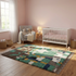 Colorful Beni Ourain Rug - Artistic Handmade Wool Area Rug