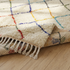 Beni Ourain Rug – Ivory High-Pile Diamond Wool Area Rug