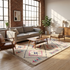 Handmade Azilal Rug - High Pile Natural Wool - Vibrant Geometric Boho Living Room Decor