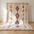 Moroccan Berber Rug – Multicolor Geometric Wool Area Rug