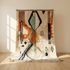 Colorful Beni Ourain Rug - Abstract Geometric Living Room Decor