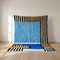 Authentic Moroccan Rug – High Pile Shaggy Wool Area Rug with Vibrant Abstract Design for Modern Interiors