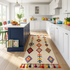 Authentic Handmade Moroccan Kilim Rug – Flatweave Wool Rug with Colorful Geometric Tribal Patterns
