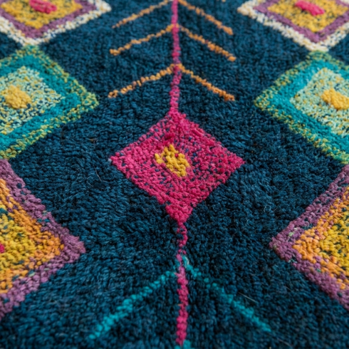 Moroccan Runner Rug – Handmade Azilal Wool Rug for Boho Hallway & Entryway Decor