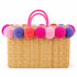 Pom Pom Wicker Beach Bag | Moroccan Bachelorette Tote