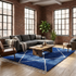 Blue Berber Rug - Moroccan Beni Ourain Wool Rug