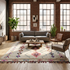 Moroccan Berber Rug – Multicolor Geometric Wool Area Rug