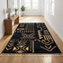 Authentic Moroccan Rug – High Pile Natural Wool Area Rug with Modern Abstract Tribal Geometric Pattern