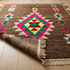 Handmade Moroccan Kilim Rug - Natural Wool Flatweave - Vibrant Geometric Tribal Art
