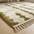 Authentic Handmade Azilal Rug – High Pile Natural Wool Moroccan Area Rug for Boho Living Room Decor
