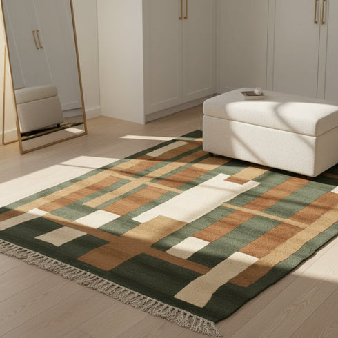 Moroccan Berber Beni Ourain rug - Custom Living Room Decor