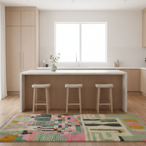 Green Moroccan Custom Rug – Authentic Moroccan Style Rug