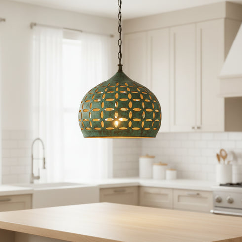 Boho Hanging Lamp - Handmade Moroccan Pendant Light (pl-2005)