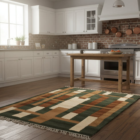 Moroccan Berber Beni Ourain rug - Custom Living Room Decor