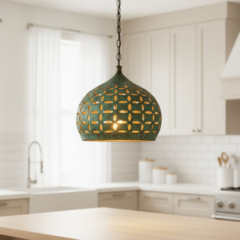 Boho Hanging Lamp - Handmade Moroccan Pendant Light (pl-2005)