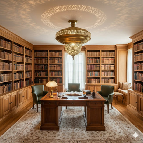 The Grand Chandelier - Large Brass Ceiling Light (pl-1096)