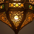 Moroccan Lamp with Colored Glass – Hanging Pendant Light (pl-2017)