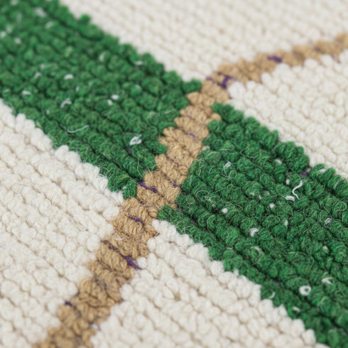 Green Moroccan Handmade Rug – Hand woven rug