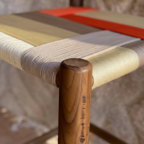 Handmade Moroccan Woven Stool - Handmade boho furniture