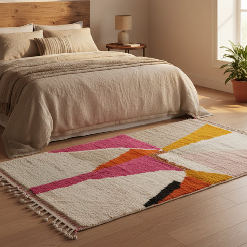 Custom Moroccan Berber Rug – Handmade Beni Ourain Sheep's Wool