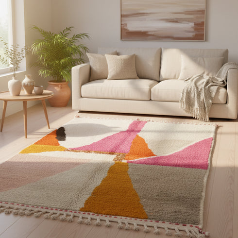 Custom Moroccan Berber Rug – Handmade Beni Ourain Sheep's Wool