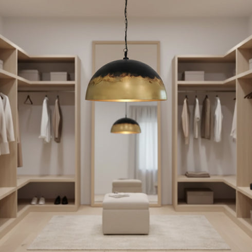 Brass Pendant Lamp - Bohemian Dome Chandelier (pl-2007)