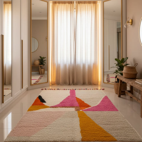 Custom Moroccan Berber Rug – Handmade Beni Ourain Sheep's Wool