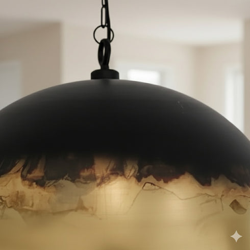 Brass Pendant Lamp - Bohemian Dome Chandelier (pl-2007)