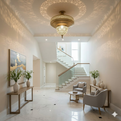 The Grand Chandelier - Large Brass Ceiling Light (pl-1096)