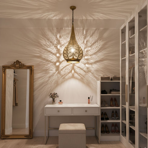 Handmade Moroccan Brass Pendant – Ceiling Lamp (PL 1089)