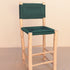 Handmade Leather Moroccan Bar Stool - Kitchen Counter Seating