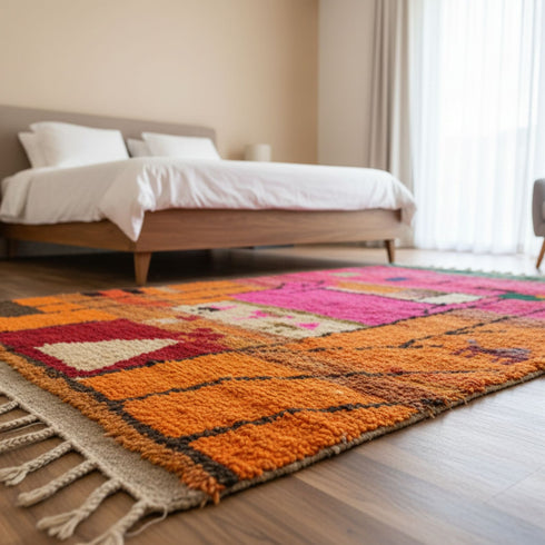 Authentic Pink Moroccan rug – Boho Berber Moroccan rug